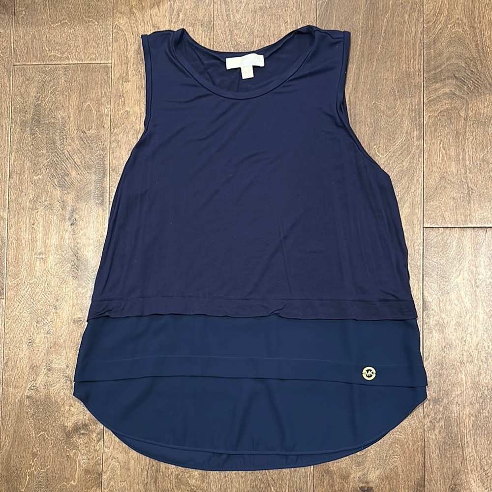 Michael Kors Navy Sleeveless Women's Top